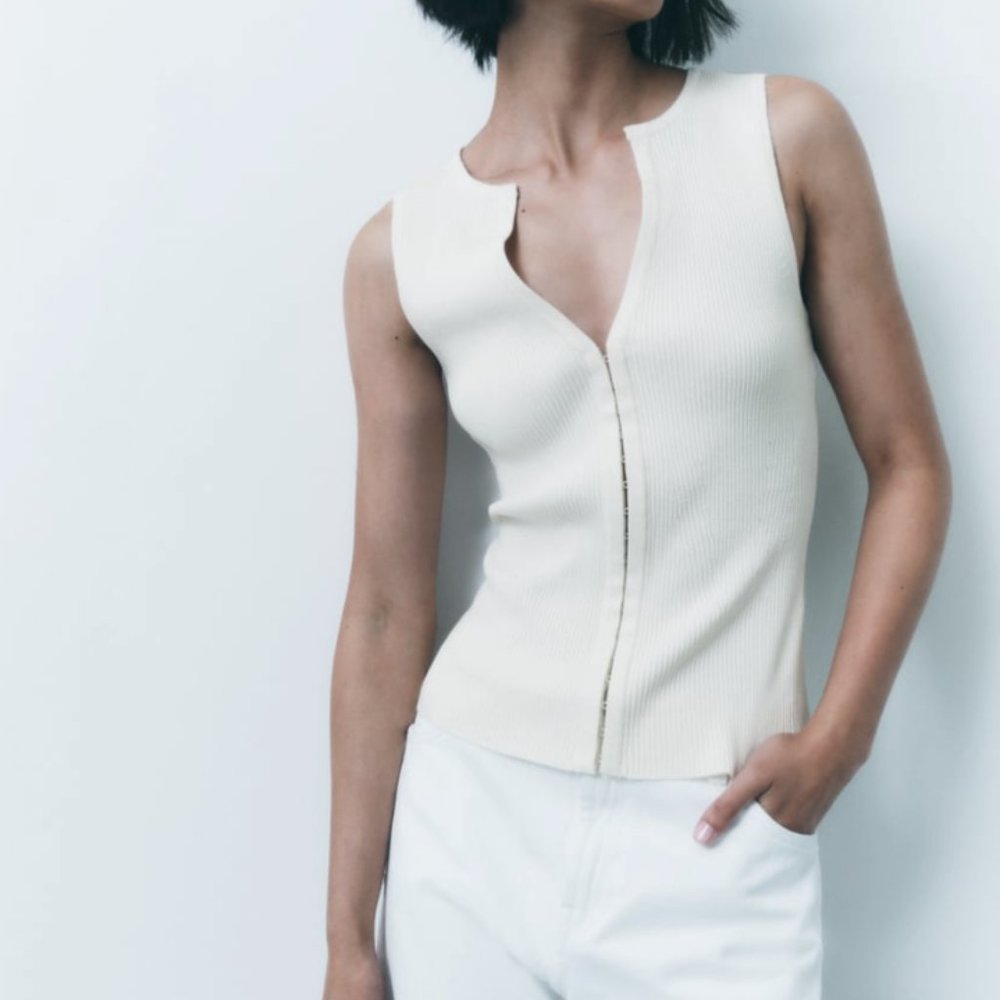 Zara Fitted knit Top